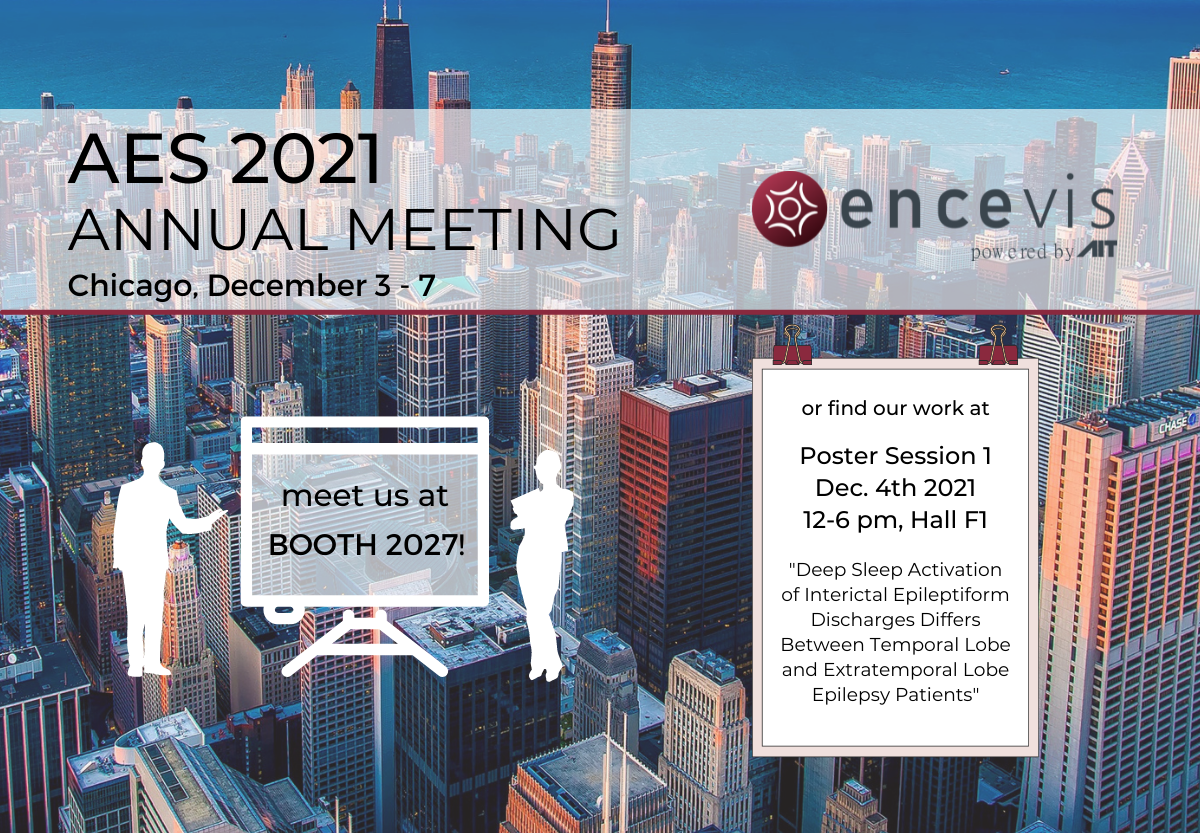 Meet us at the AES meeting 2021 in Chicago, December 3rd7th! encevis